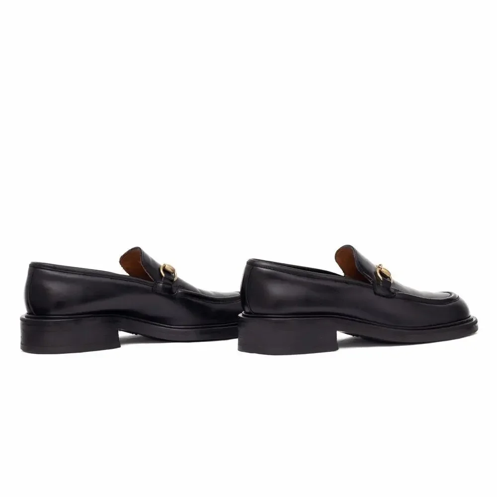 VTG GUCCI Tom Ford Era Black Leather Horsebit Loafers Old Money EU 41 US 8 D